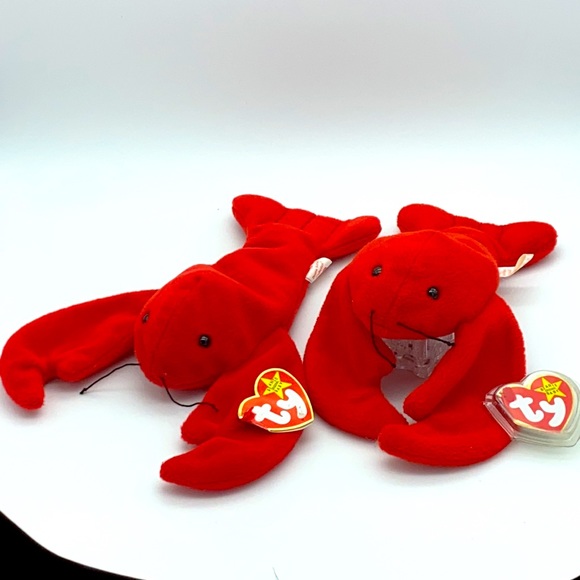 TY BEANIE BABIES COLLECTION PINCHERS Red Lobster set of 2 w tags 1993 style 4026 - Picture 5 of 15